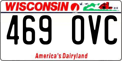 WI license plate 469OVC