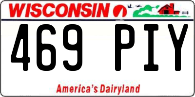 WI license plate 469PIY