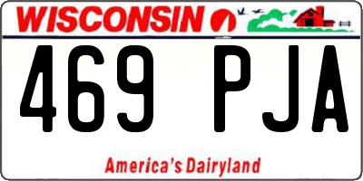 WI license plate 469PJA