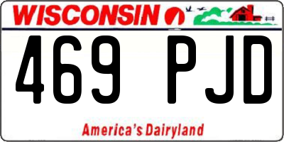 WI license plate 469PJD