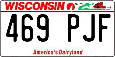WI license plate 469PJF