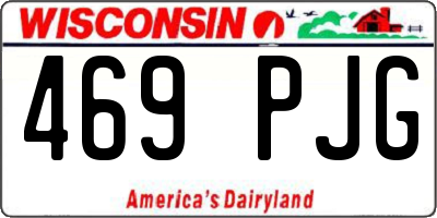 WI license plate 469PJG