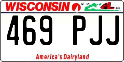 WI license plate 469PJJ