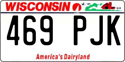 WI license plate 469PJK