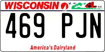 WI license plate 469PJN