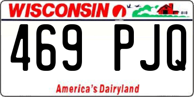 WI license plate 469PJQ