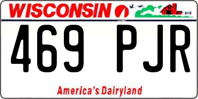 WI license plate 469PJR