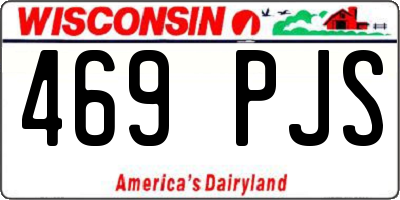 WI license plate 469PJS