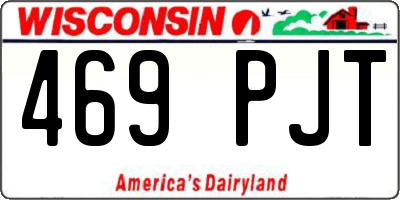 WI license plate 469PJT