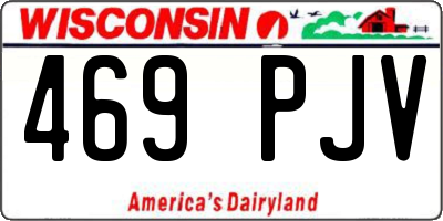 WI license plate 469PJV