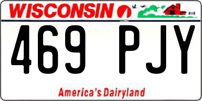 WI license plate 469PJY