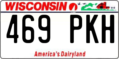 WI license plate 469PKH