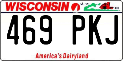 WI license plate 469PKJ