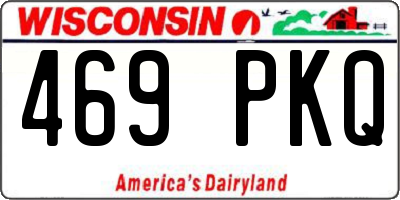 WI license plate 469PKQ