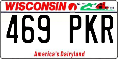 WI license plate 469PKR