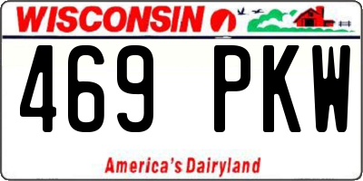 WI license plate 469PKW