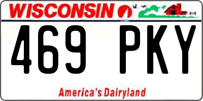 WI license plate 469PKY