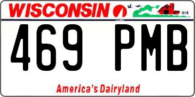 WI license plate 469PMB