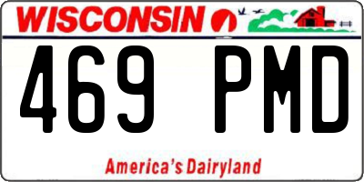 WI license plate 469PMD