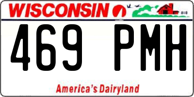 WI license plate 469PMH