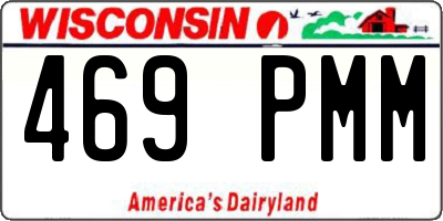 WI license plate 469PMM