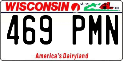 WI license plate 469PMN