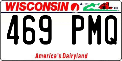 WI license plate 469PMQ