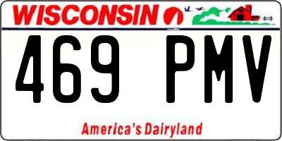 WI license plate 469PMV