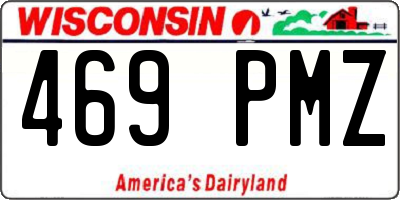 WI license plate 469PMZ