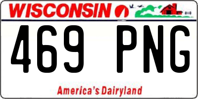 WI license plate 469PNG