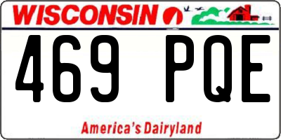 WI license plate 469PQE