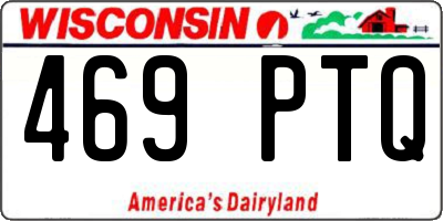 WI license plate 469PTQ