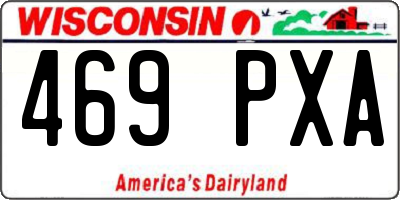 WI license plate 469PXA