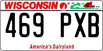 WI license plate 469PXB