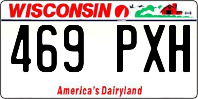 WI license plate 469PXH