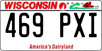 WI license plate 469PXI