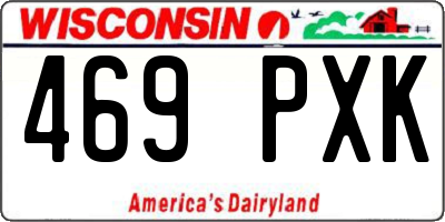 WI license plate 469PXK