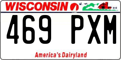 WI license plate 469PXM