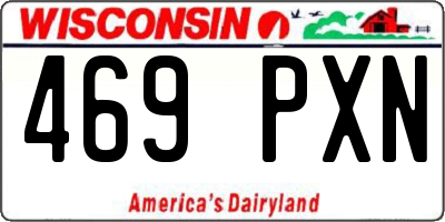 WI license plate 469PXN