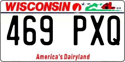 WI license plate 469PXQ