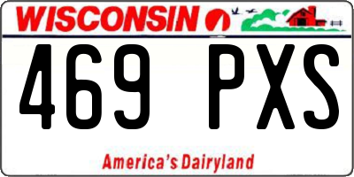 WI license plate 469PXS