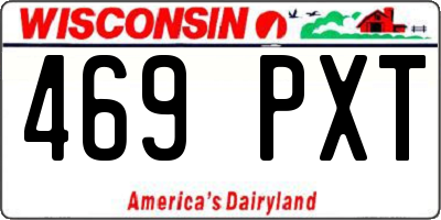 WI license plate 469PXT