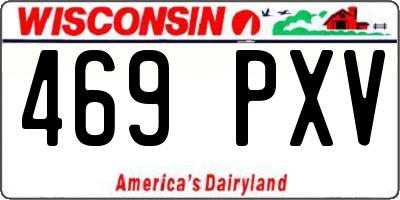 WI license plate 469PXV