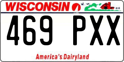 WI license plate 469PXX