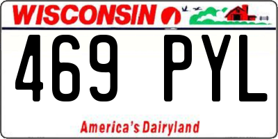 WI license plate 469PYL