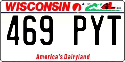 WI license plate 469PYT