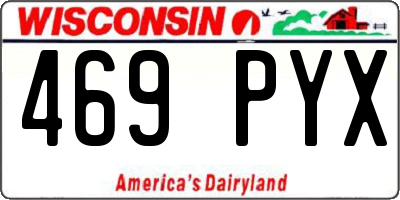 WI license plate 469PYX