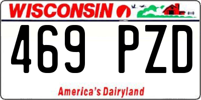 WI license plate 469PZD