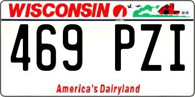 WI license plate 469PZI