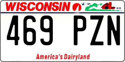 WI license plate 469PZN